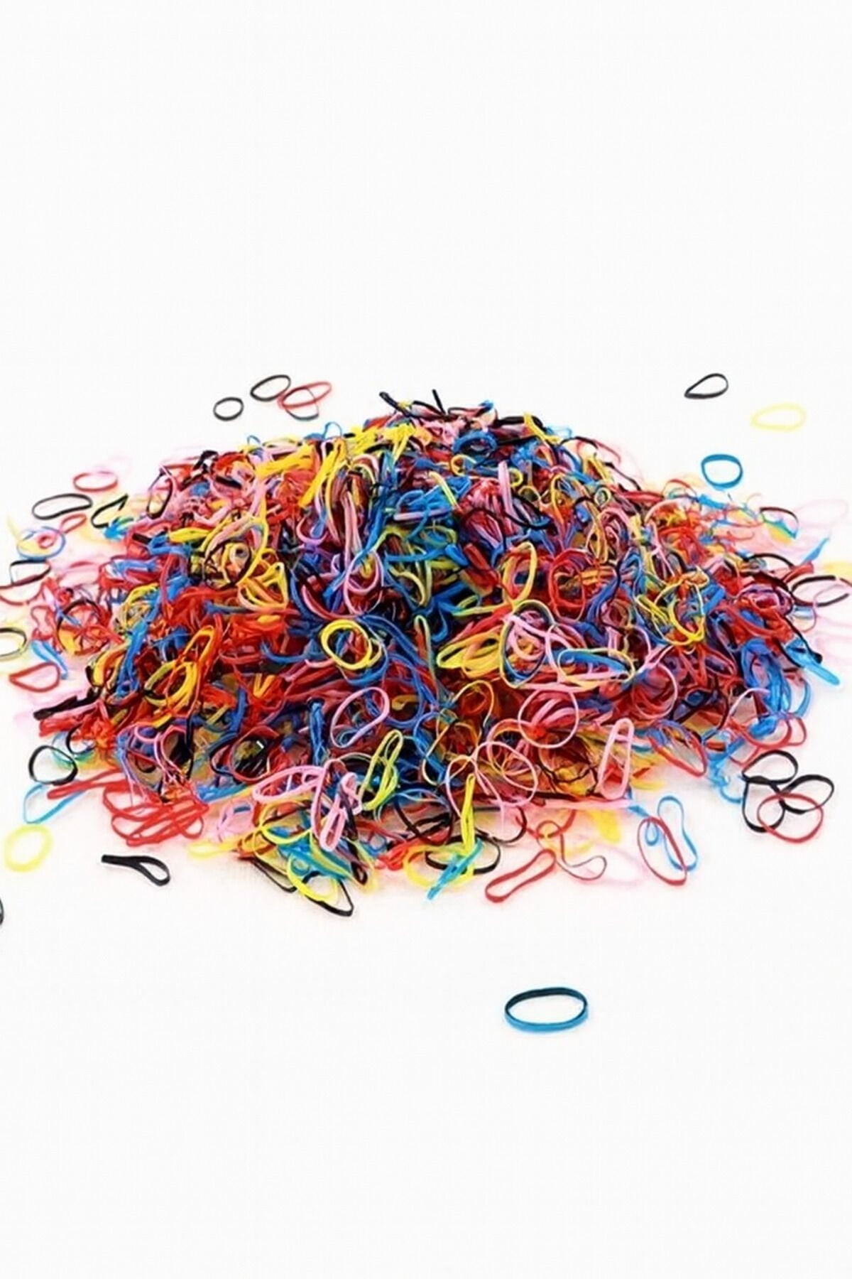 Renkli Ultra Esnek Kopmaz 250 Adet Saç Örgü Lastiği