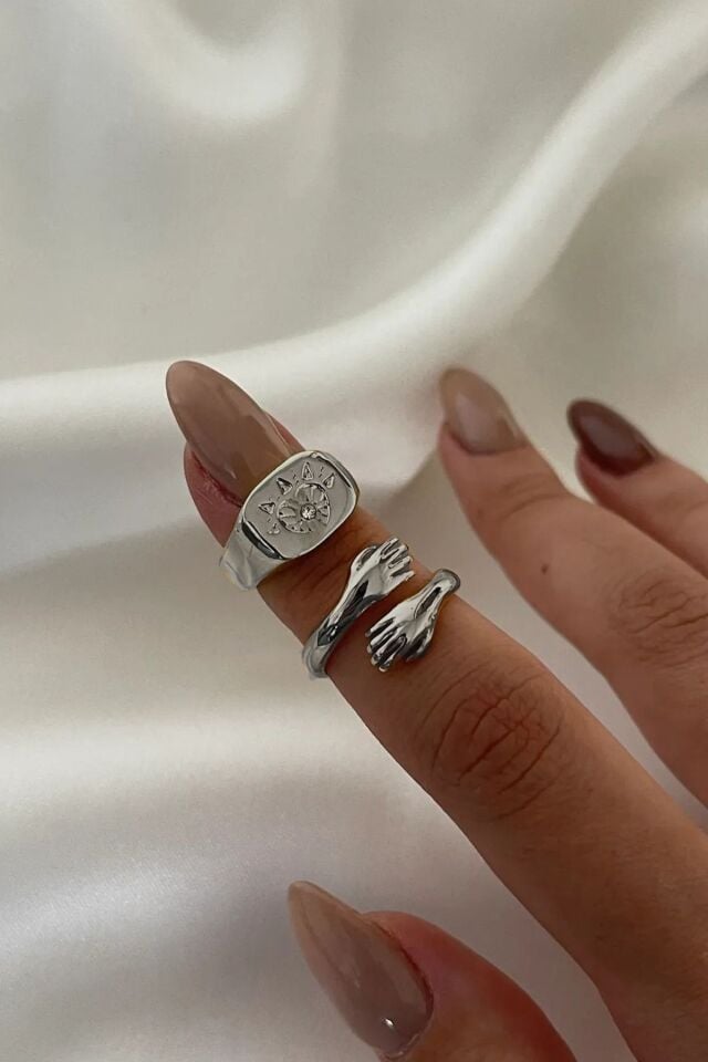 Silver 2'li Göz Ve El Ayarlanabilir Yüzük