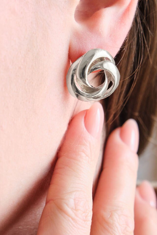 Silver Loop Küpe