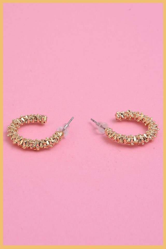 Gold Yıldız Tozu Küpe