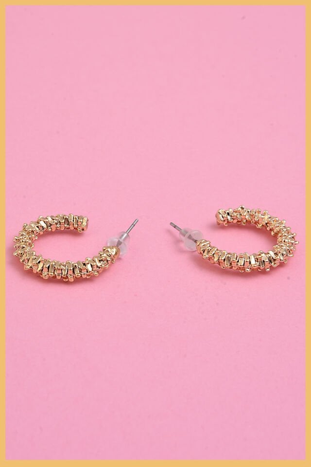 Gold Yıldız Tozu Küpe