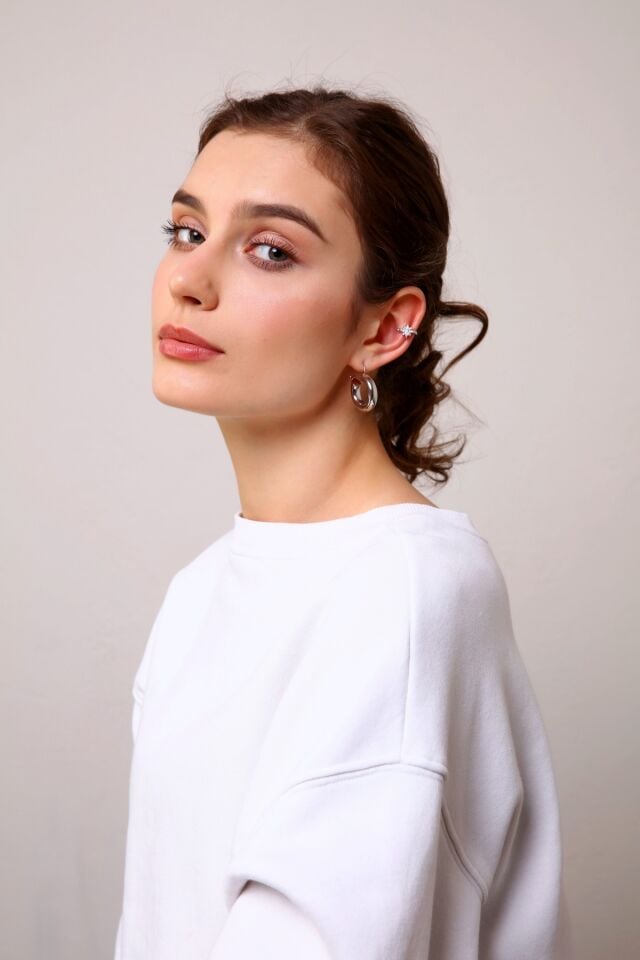 Kadın Gold Kuzey Yıldızı Earcuff ( TEKLİ )