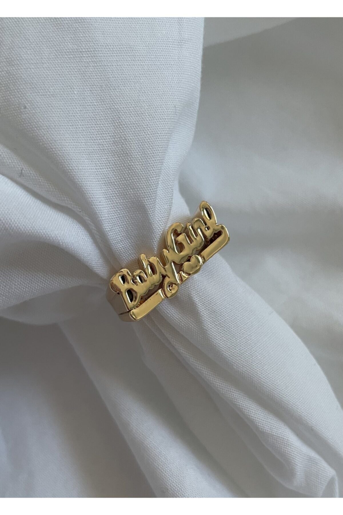 Gold Renk Baby Girl Yüzük