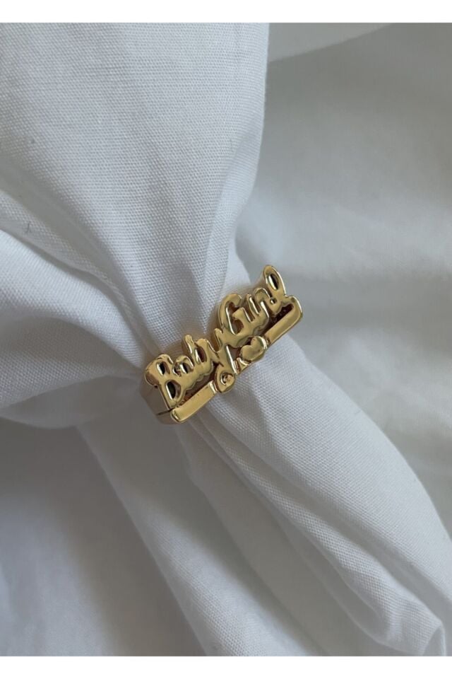 Gold Renk Baby Girl Yüzük