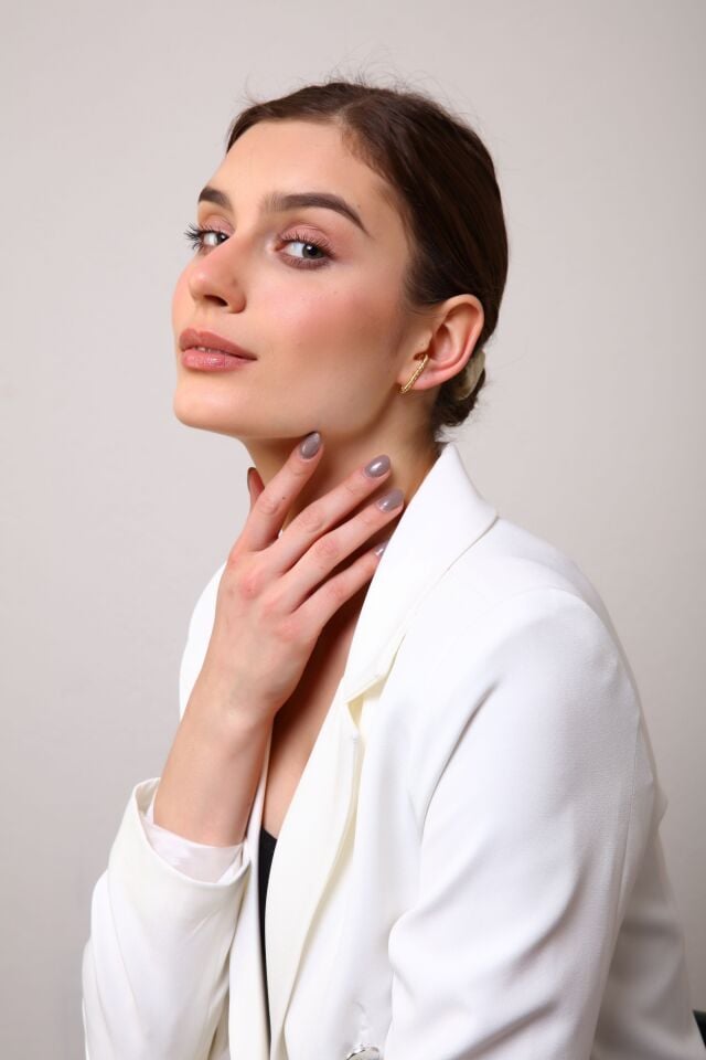 Gold Renk Burgu Earcuff