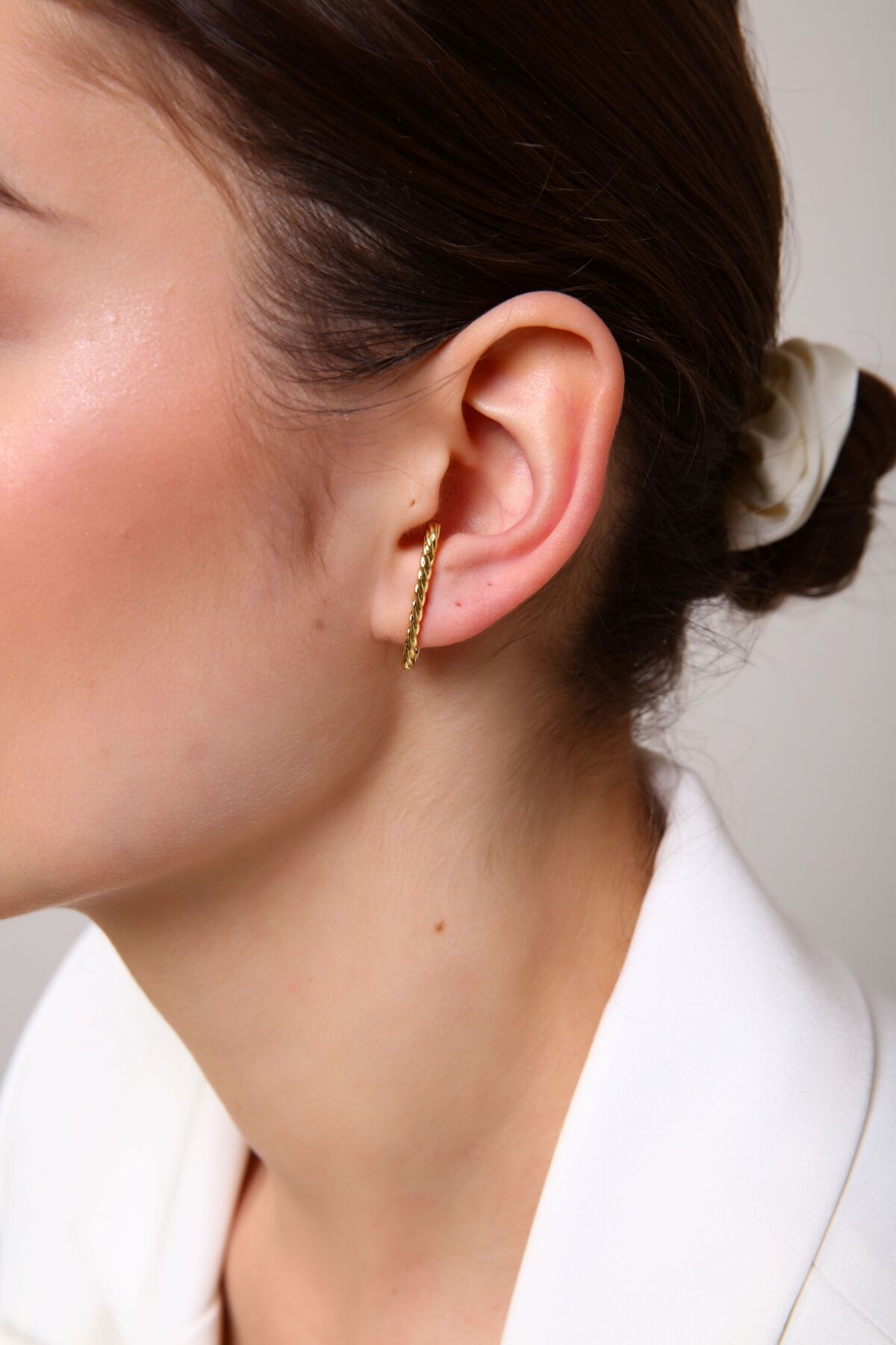 Gold Renk Burgu Earcuff