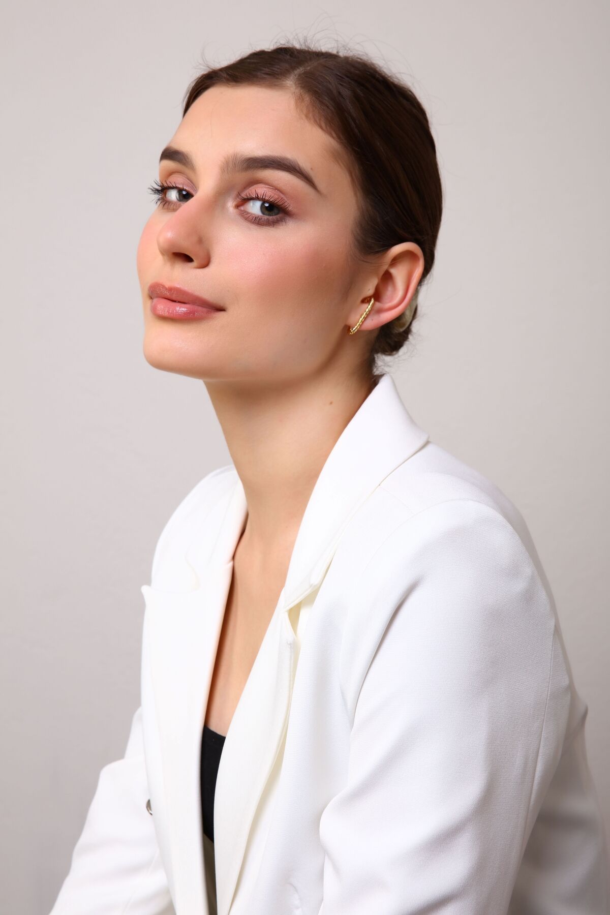 Gold Renk Burgu Earcuff