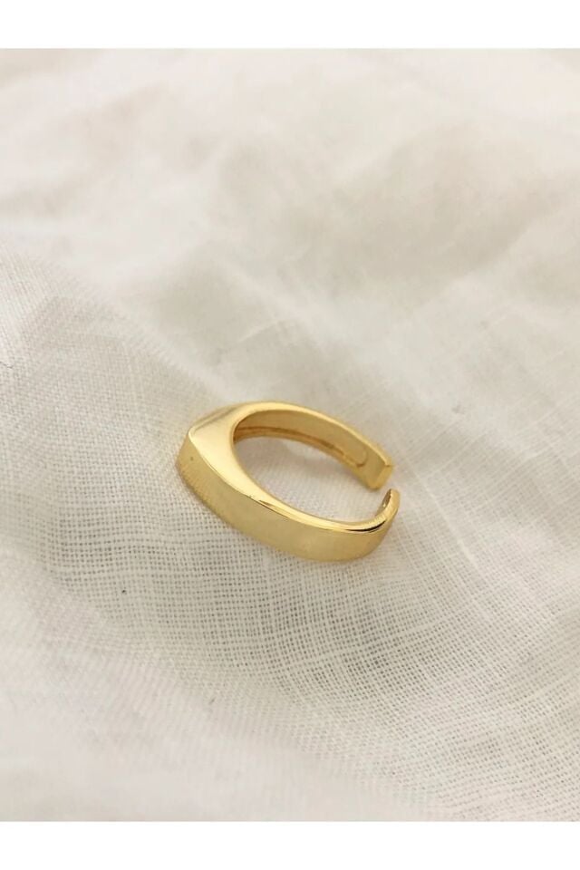 Kadın Ayarlanabilir Siv Altın Kaplama Yüzük