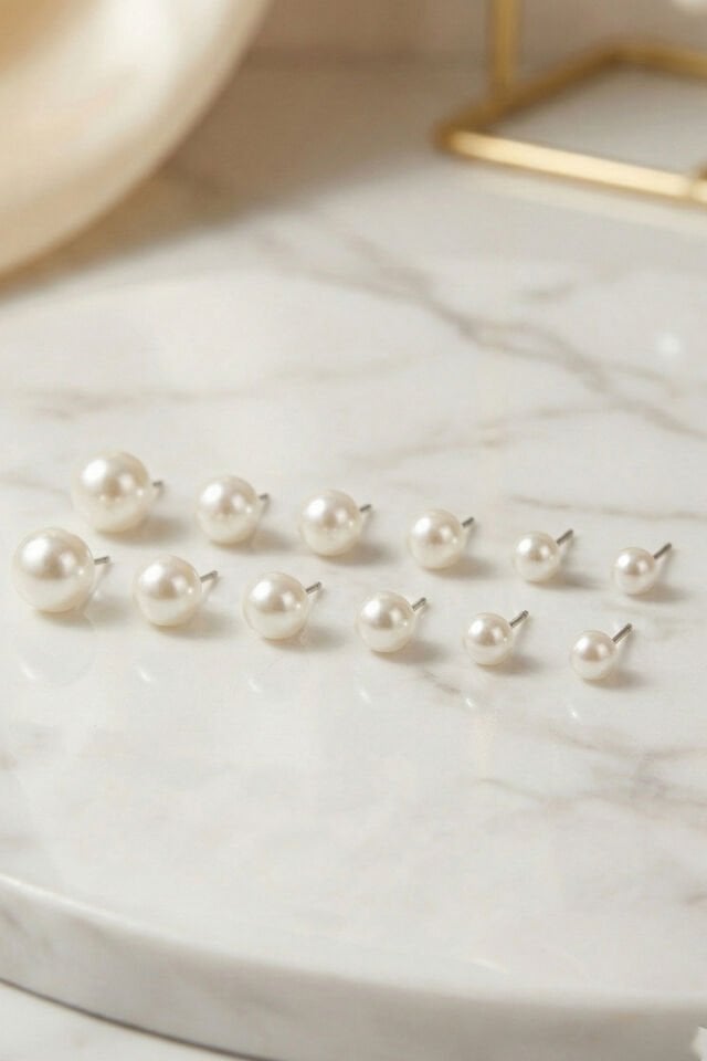 6 Çift İncili Küpe