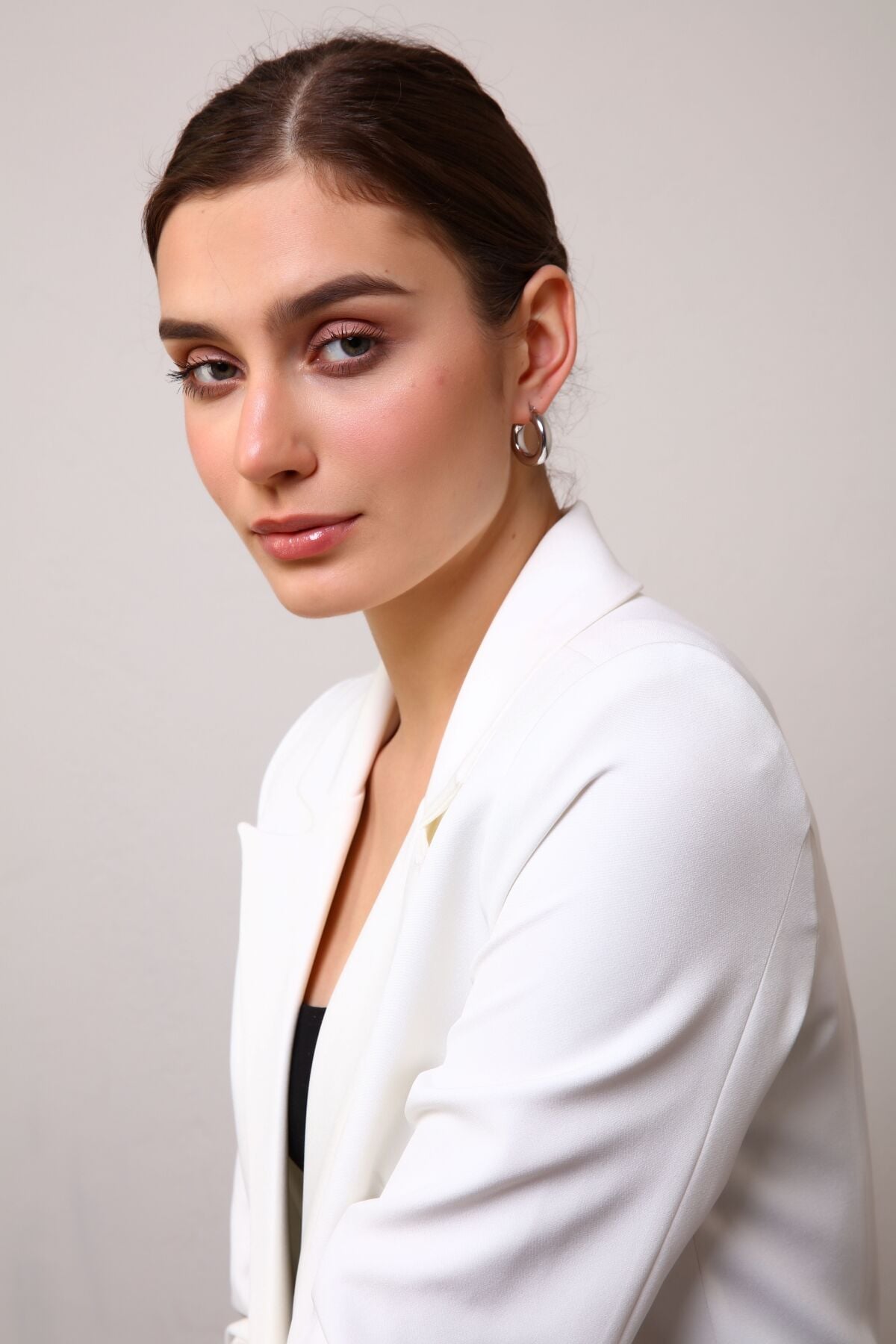 Kadın Vintage Altın Kaplama Gold Halka Küpe