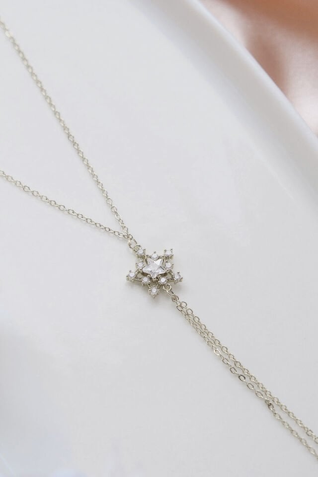 Silver Zirkon Taşlı Yıldız Şahmeran