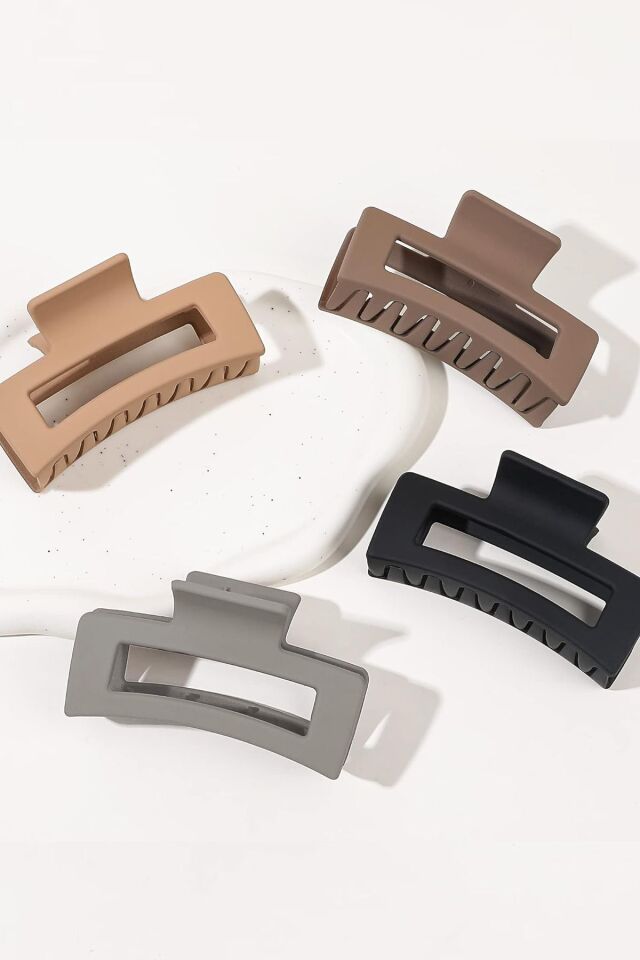 4'lü Kahve Pastel Ton Toka Seti