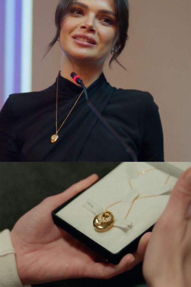 Anka Kuşu Zirkon Taşlı Alya Çelik Kolye Uzak Şehir İçi Açılabilir