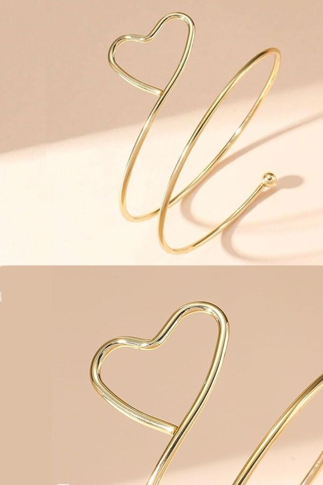 Gold Kalpli Pazu Bandı Üst Kol Bilekliği Ayarlanabilir