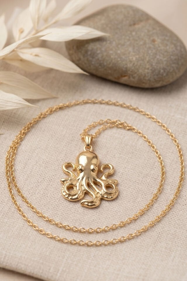 Gold Aptapot Kolye 45cm