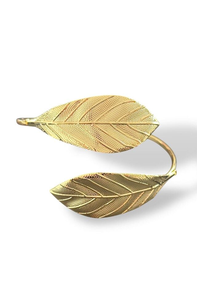 Gold 2'li Yaprak Pazu Bandı Üst Kol Bilekliği Ayarlanabilir