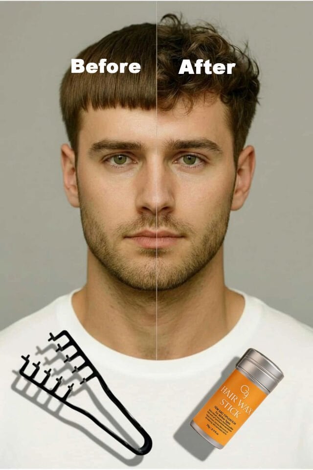 Mucizevi Tarak ve Saç Waxı 2'Li Set Dalgalı Saçlar