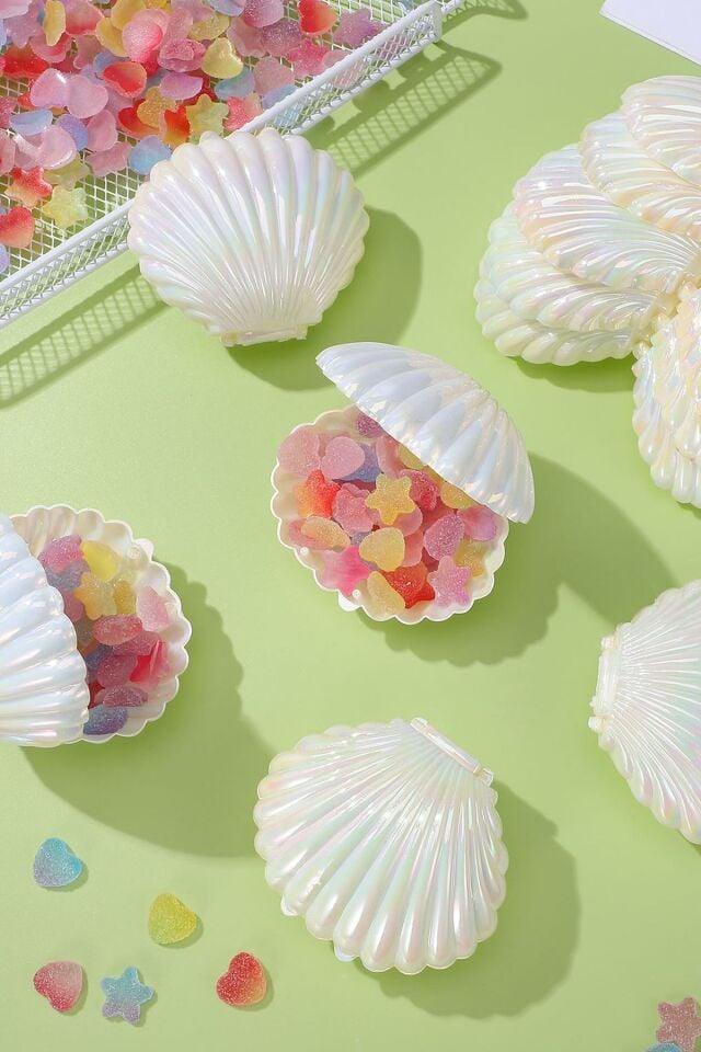 Sedef Hediye ve Seyahat Takı Taşıma İstiridye Kutusu