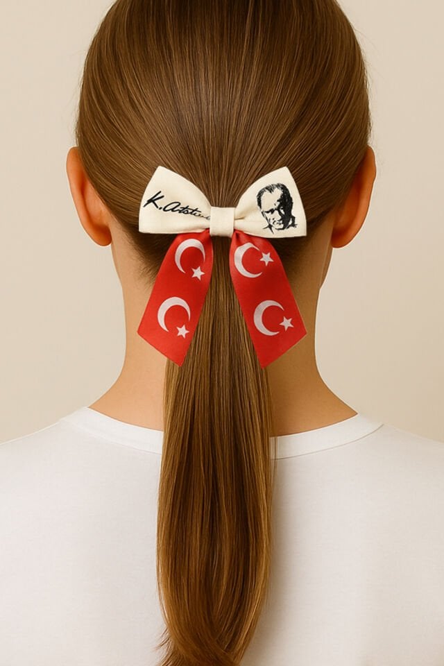 Klipsli Atatürk Ve Türk Bayrağı Tokası 29 Ekim 23 Nisan 19 Mayıs