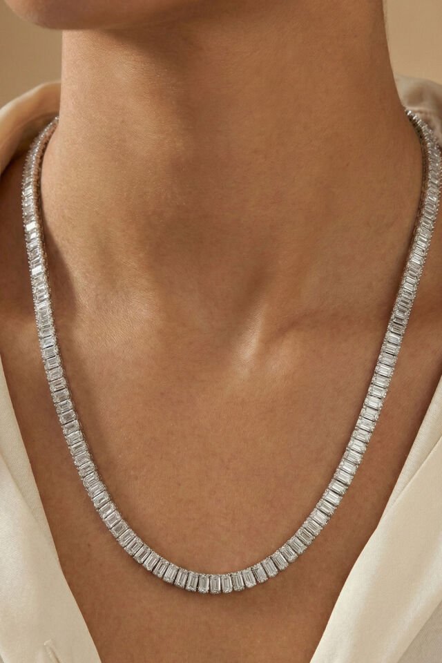 Premium Kalite Su Yolu Zirkon Taşlı Çelik Kolye Uzatma Parçalı