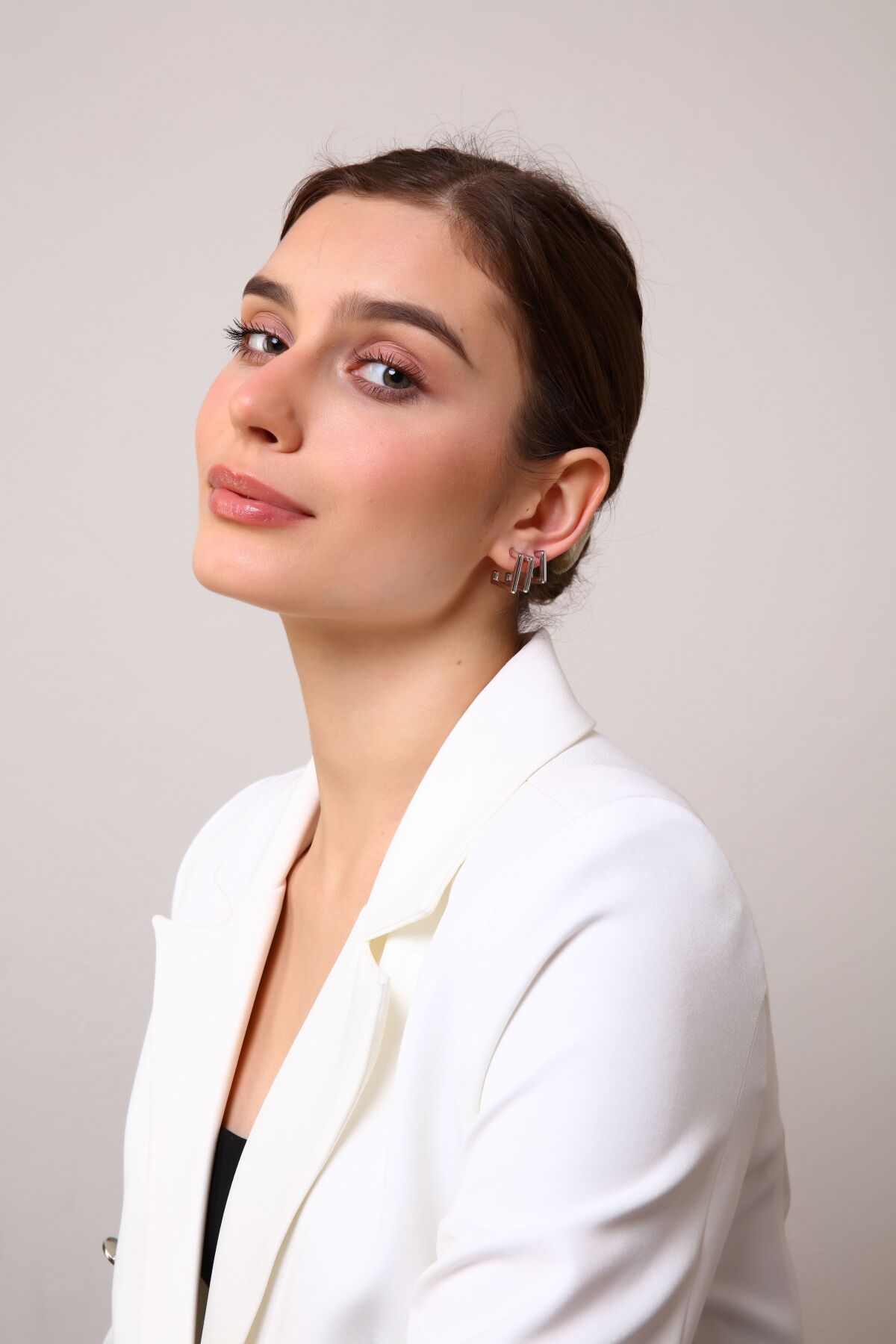 Kadın Gold 3'lü Kare Küpe Seti