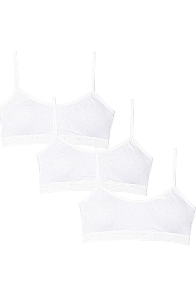 Kadın Renkli 3 Lü Ip Askılı Pedli Yarım Atlet