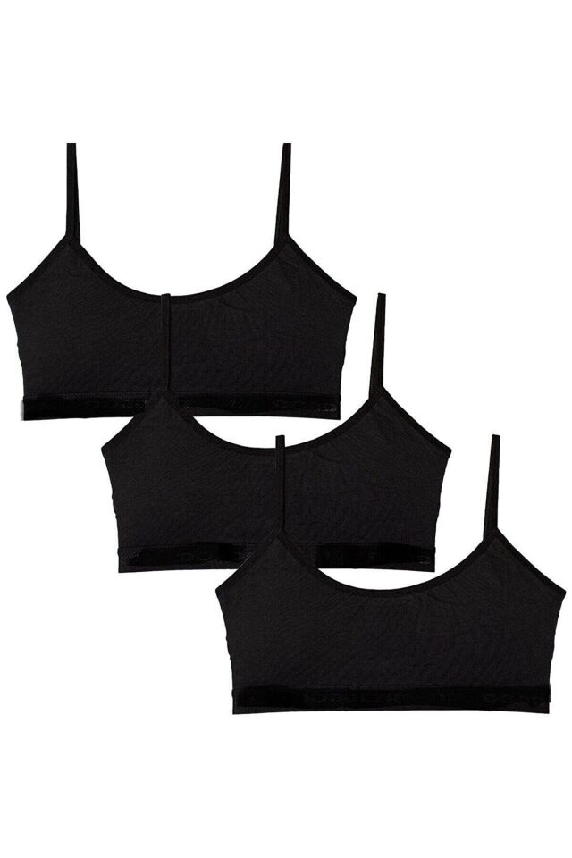 Kadın Renkli 3 Lü Ip Askılı Pedli Yarım Atlet