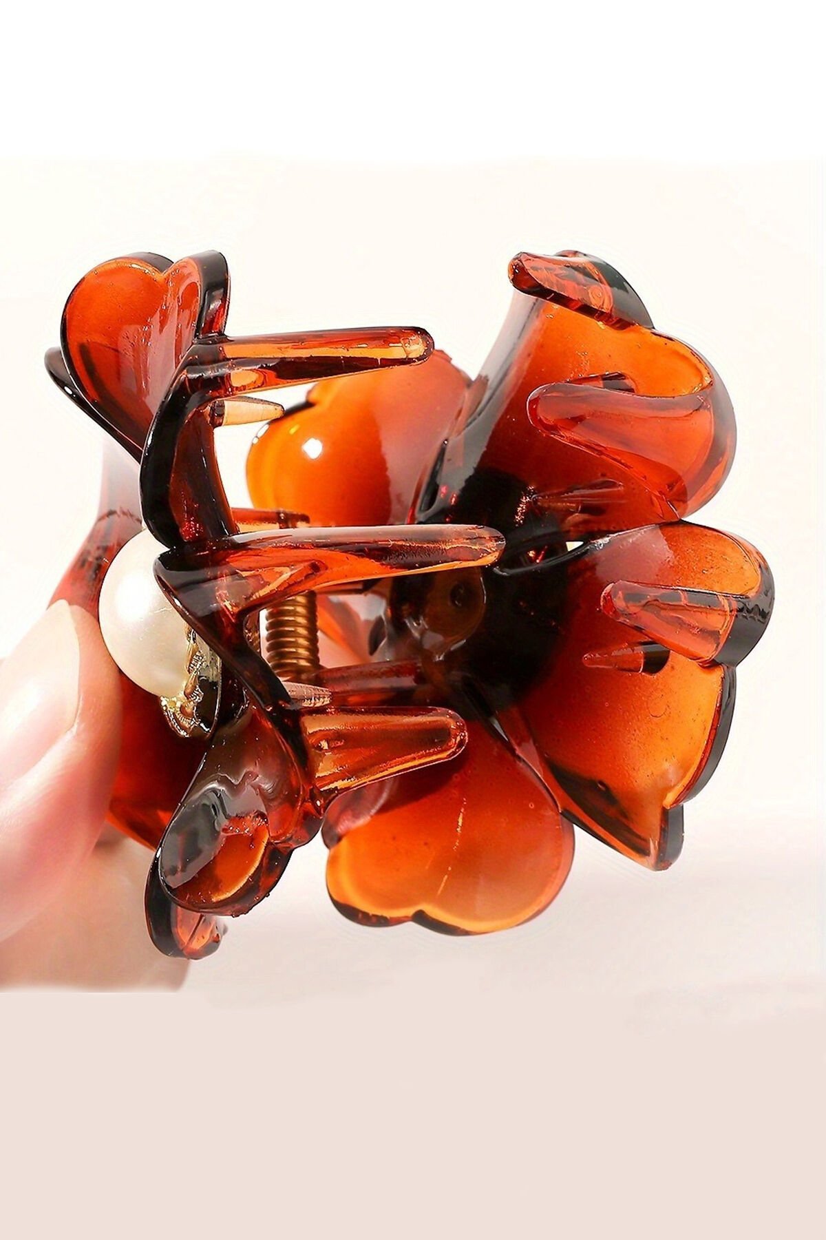 Ekay Renk İncili Çiçek Mandal Toka